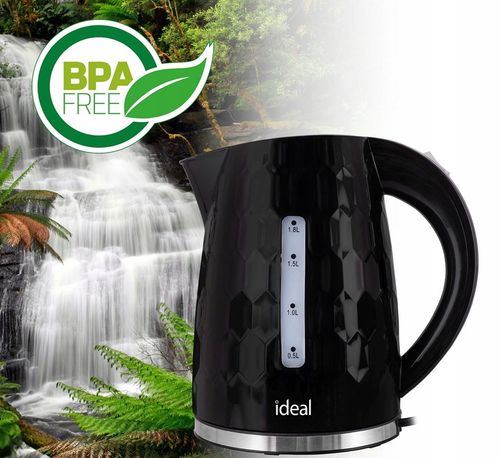 CZAJNIK ELEKTRYCZNY BEZPRZEWODOWY ELDOM CICHY ENERGOOSZCZĘDNY Czarny 1,8L na Arena.pl