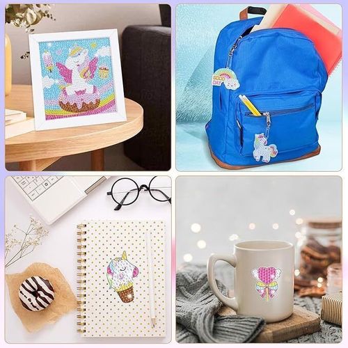 Haft Diamentowy 5D Breloki dla Dzieci Jednorożece na Arena.pl