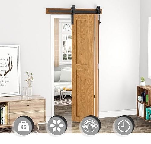 NIEKOMPLETNY Zestaw okuć do drzwi przesuwnych składanych SANKEYTEW 131 cm na Arena.pl