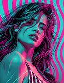 Plakat 50x65cm Neonowy Wzrok