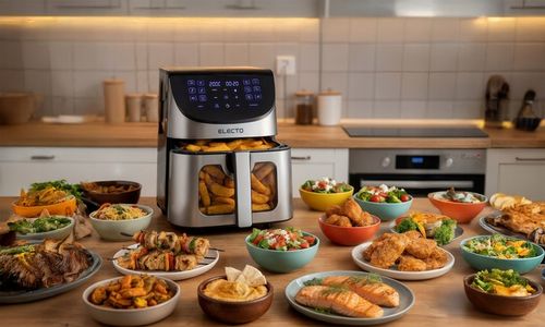 FRYTKOWNICA BEZTŁUSZCZOWA AIR FRYER 8L DUŻA FRYTOWNICA 2000W 14 na Arena.pl