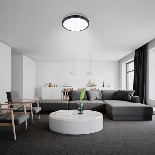 Plafon LED 2xE27 NATYNKOWY panel CZUJNIK RUCHU sufitowy na Arena.pl