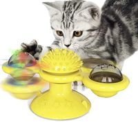 interaktywna zabawka dla kota obrotowa z kocimiętką i led