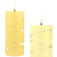 Świeca led wkład z dekoracyjnymi ledami do znicza druciki ozdobna 14 cm