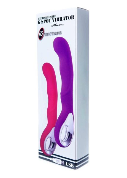 Vibrator G-spot 10 functions USB Pink zdjęcie 12