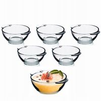 MISKA MISKI DO ZUPY 400 ml MISECZKI BULIONÓWKA FLACZARKA SZKLANA KOMPLET 6x
