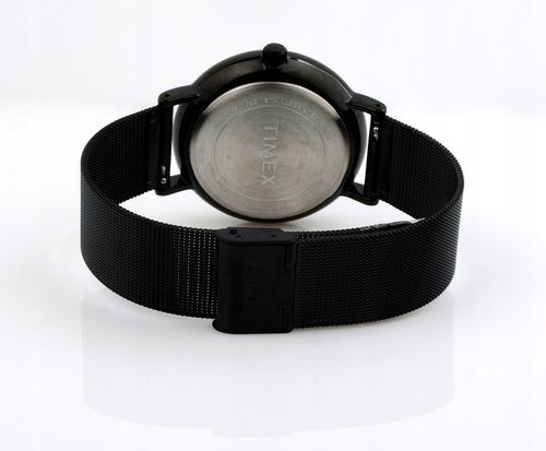 Zegarek męski elegancki do garnituru TIMEX Southview czarny na bransolecie na Arena.pl