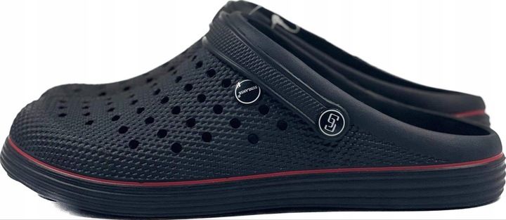 Czarne Męskie Klapki Kroksy Ogrodowe Piankowe Rozmiar 42 Wygodne Lekkie zdjęcie 5