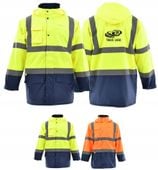 Kurtka długa ocieplana Z WŁASNYM HAFTEM LOGO odzież robocza firmowa 5 szt.