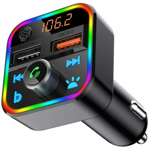 TRANSMITER FM BLUETOOTH MP3 SD ŁADOWARKA 2xUSB zdjęcie 3