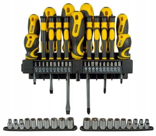 STANLEY ZESTAW WKRĘTAKI BITY KOŃCÓWKI Stanley 57 elem śrubokręty 62-143 na Arena.pl