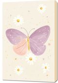 Obraz 60x90cm Wzory dla Dzieci, Dziewczynki Do Pokoju - Motylek