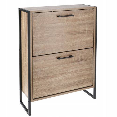 szafka na buty regał 2 komory obuwie komoda pojemna do przedpokoju loft na Arena.pl