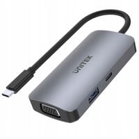 Hub USB-C Unitek D1051A 1x USB 3.1, VGA, 2x HDMI, PD