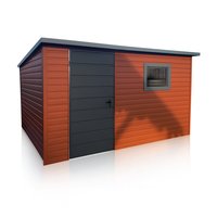 Domek ogrodowy 4×2m Brąz + Grafit Matowy PREMIUM