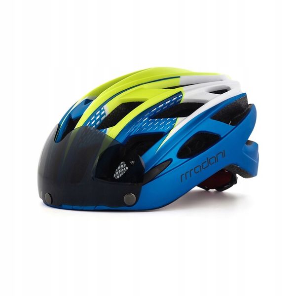 Kask rowerowy z szybą HT19 - madani zdjęcie 9