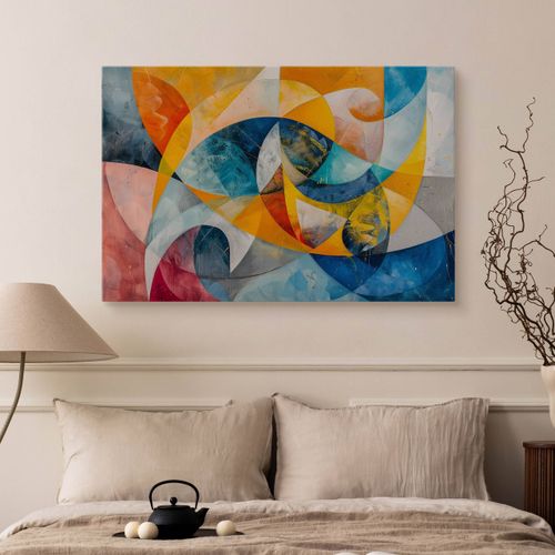 Obraz Do Sypialni Salonu Akwarele Kolorowa Abstrakcja Boho 30cm x 20cm na Arena.pl