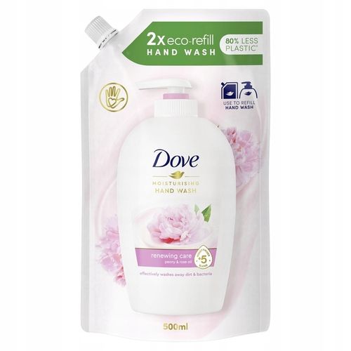 DOVE HAND WASH MYDŁO DO RĄK W PŁYNIE ZAPAS REFILL ZESTAW MIX 4x 500ML na Arena.pl