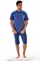 Męska piżama klasyczna z bawełny na lato M