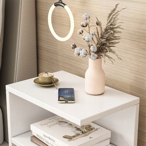 SZAFKA NOCNA STOLIK PRAWA/LEWA BIAŁA DO SYPIALNI SALONU NOWOCZESNA LOFT na Arena.pl