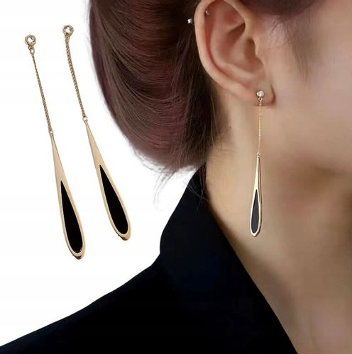 Kolczyki Złote Ze Stali Chirurgicznej 316L Pozłacane 18K na Arena.pl