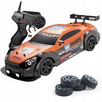 Samochód Zdalnie Sterowany Duży Auto Na Pilota RC Do Driftu Led Dym 4x4 GTR