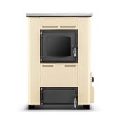 Piec kominek koza kuchenka kuchnia  kocioł CO TEMY ES 25kW beżowa