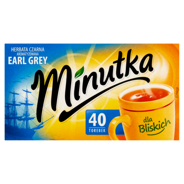 Minutka Earl Grey Herbata czarna aromatyzowana 56 g (40 x 1,4 g) zdjęcie 1