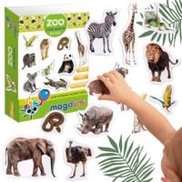 zestaw magnesów zoo dzikie zwierzęta realistyczny design mv 6032-02