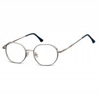 Okulary sześcioboczne KOREKCYJNE Oprawki zerówki Optyczne SUNOPTIC Grafit