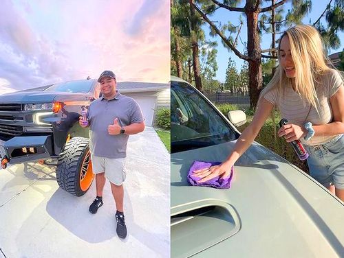 Wosk samochodowy CERAMICZNY DO LAKIERU 3W1 SPRAY WAX POWŁOKA Hydrofobowa na Arena.pl