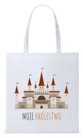 Dla Dzieci Syna Córki Torba Eco Biała Shopper Z Nadrukiem Ze Zdjęciem