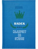 KALENDARZ A5 2026 DZIENNY KSIĄŻKOWY Z NADRUKIEM UV DLA CHŁOPAKA + IMIĘ