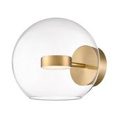 Szklany kinkiet kula Enceladus W0428-01D-L4AC Zumaline LED 5W 3000K złoty