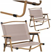 Składane krzesło kempingowe 61 cm turystyczne plażowe ogrodowe Stalowa rama