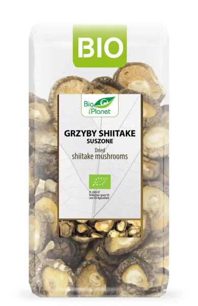 Shiitake (grzyby Suszone) BIO 50 g - BIO Planet zdjęcie 1