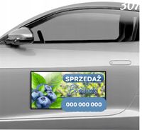 Magnes na samochód reklama magnetyczna 60x30 cm SPRZEDAŻ BORÓWEK