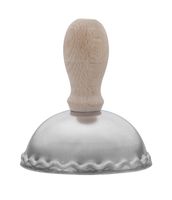 Wykrawacz do pierogów BALDO pieczątka stempel z drewnianym uchwytem