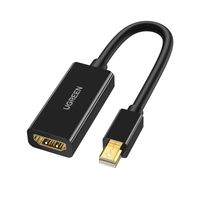 adapter przejściówka kabla przewodu mini dp displayport - hdmi 4k czarny