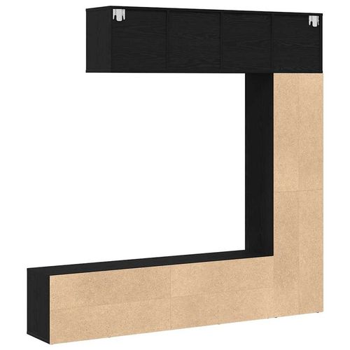 Szafka na książki 3 pcs Czarny Dąb 36 x 30 x 143 cm na Arena.pl