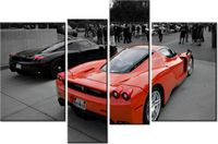 130CM 85 OBRAZ 4 ELEM FERRARI ENZO AXION23 ŚCIENNY