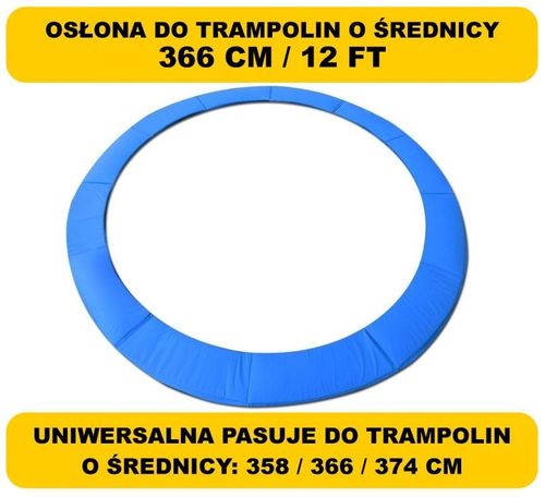 Osłona sprężyn do trampoliny 366 374cm 12ft na Arena.pl