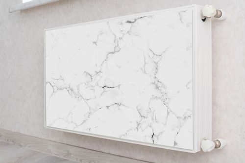Magnetyczna OSŁONA NA KALORYFER Biały Marmur Abstrakcja 90cm x 60cm na Arena.pl