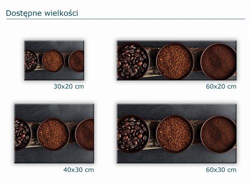 SZKLANA DESKA KUCHENNA 60x20 278c Kawa na Arena.pl