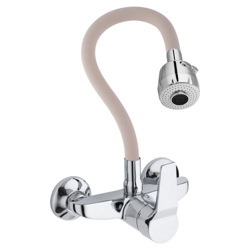 Bateria kuchenna ścienna elastyczna wylewka kran na Arena.pl