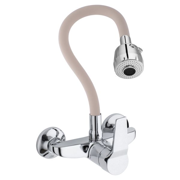 Bateria kuchenna ścienna elastyczna wylewka kran zdjęcie 6