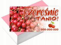 Wizytówki firmowe reklamowe 200 szt duży wybór wzorów CZEREŚNIE TANIO
