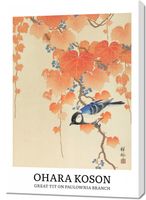 Obraz 70x100cm Design Great Tit, Koson Vintage do Salonu