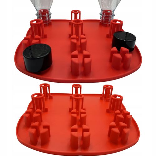 Ociekacz Na 6 Sześć Butelki Do Saturatora SODASTREAM Stojak Uchwyt Czerwony na Arena.pl