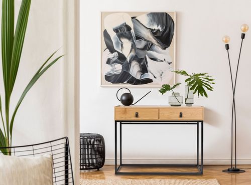 Konsola Abbott dąb/czarna na Arena.pl